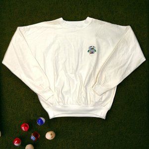 Vintage Jumby Bay Island Croquet Long Sleeve Shirt Embroidered Logo Size XL